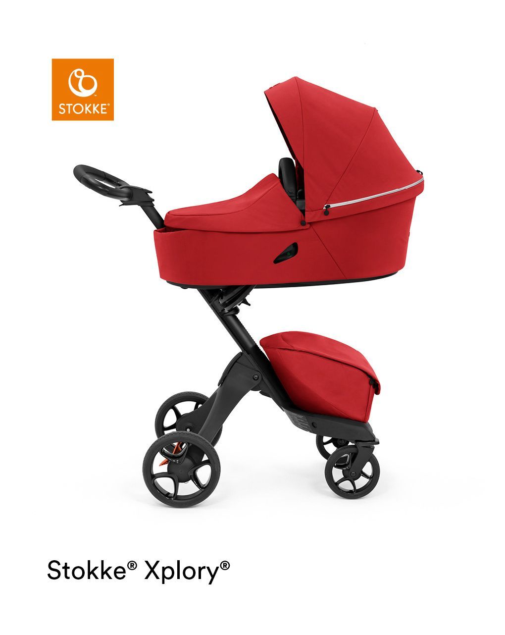 Navetta stokke® xplory® x ruby red per il comfort del neonato anche fuori casa
