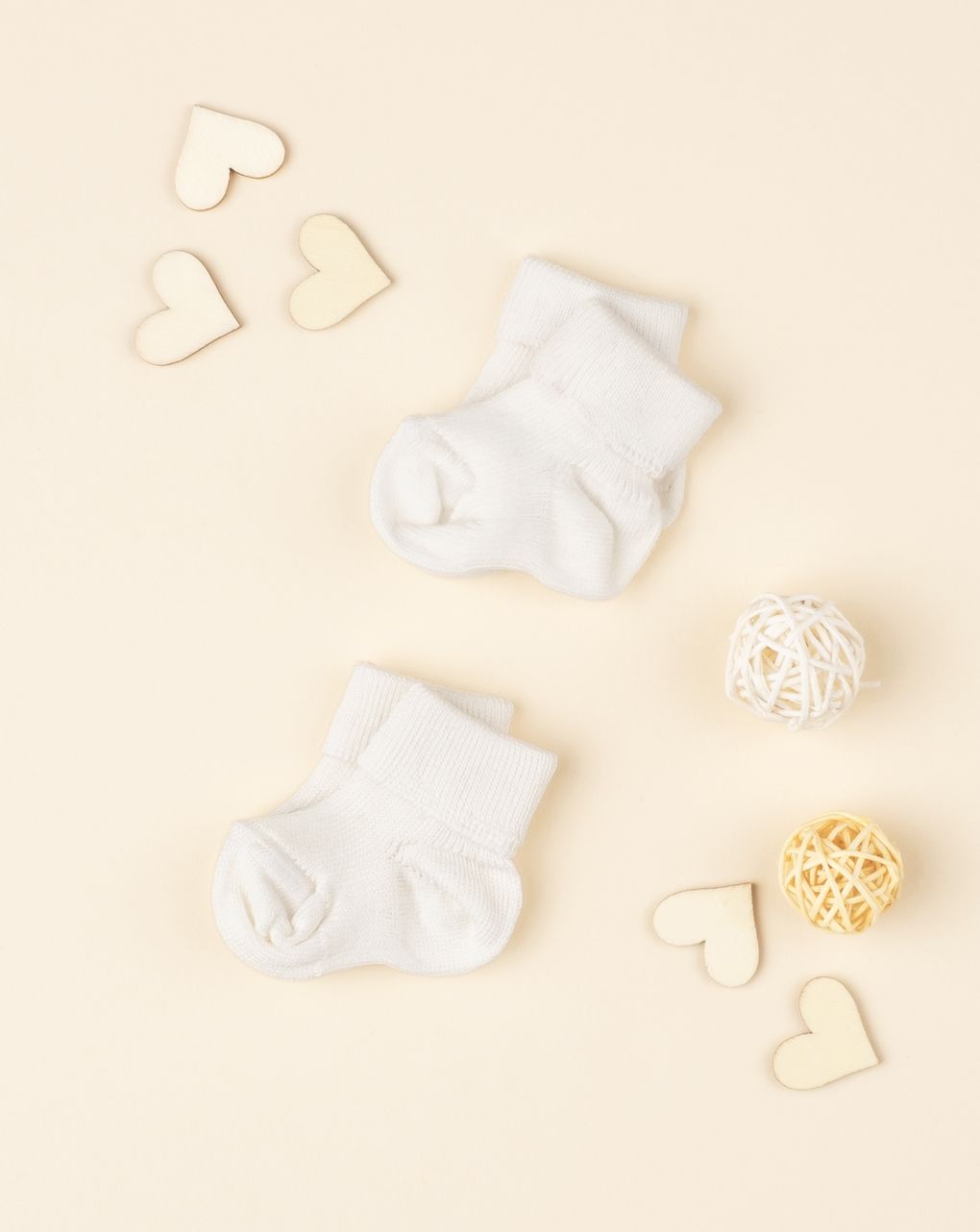 Calze unisex prematuri white oeko-tex