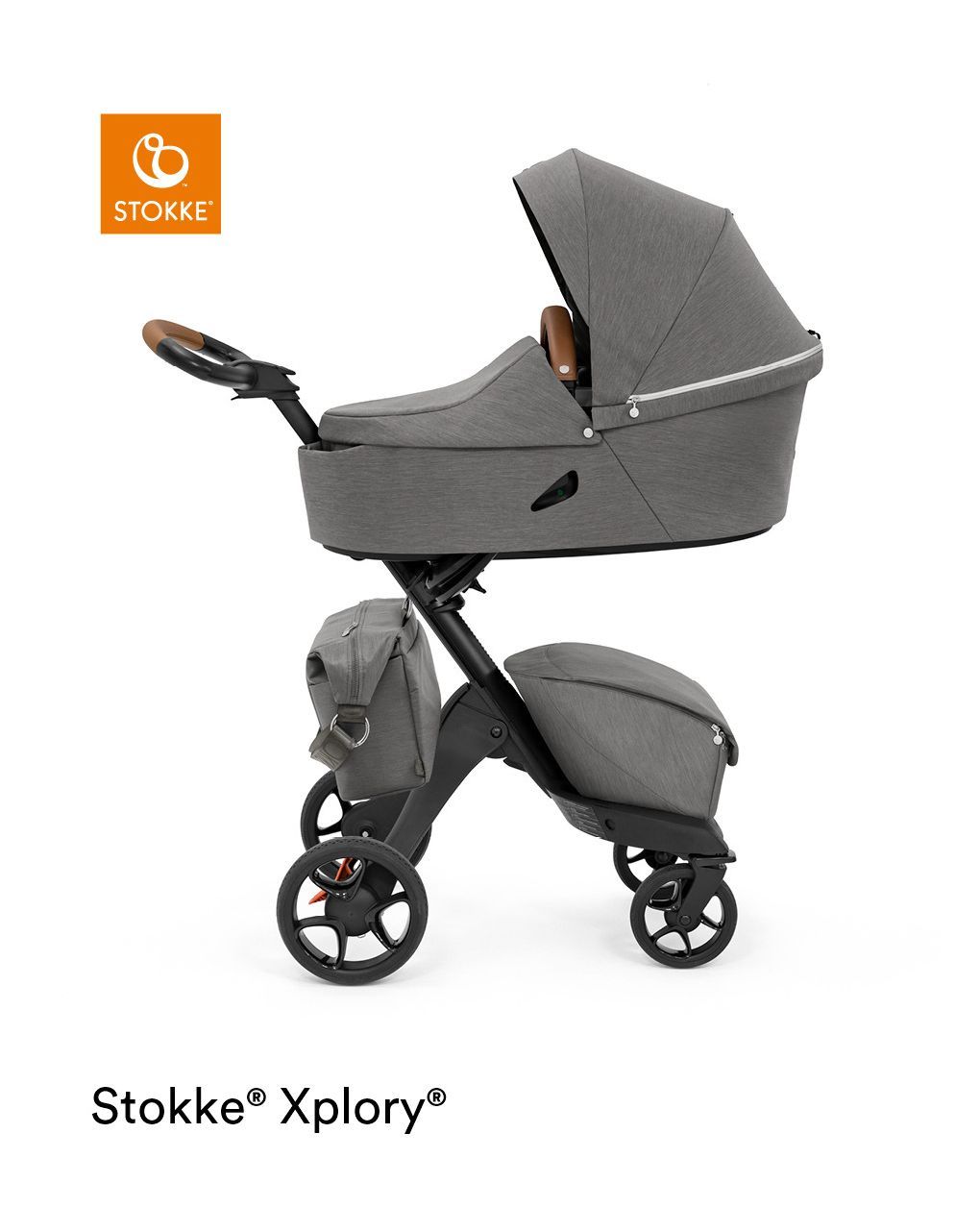 Borsa per il cambio stokke® xplory® xdue modi per indossarla