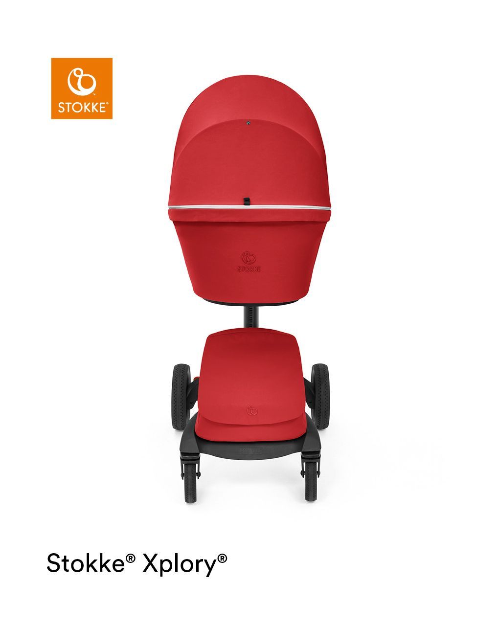 Navetta stokke® xplory® x ruby red per il comfort del neonato anche fuori casa