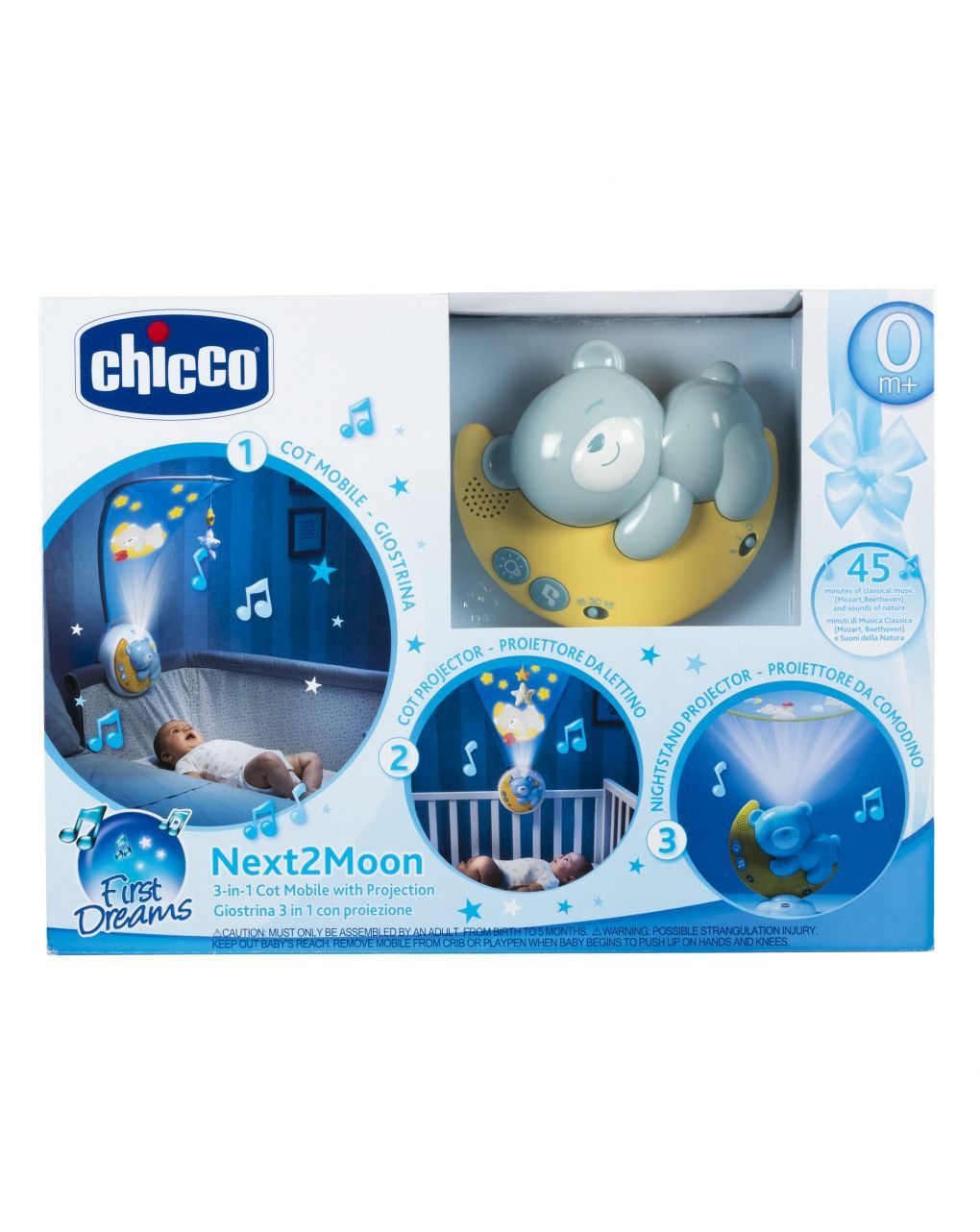 Chicco giostrina next2moon azzurro