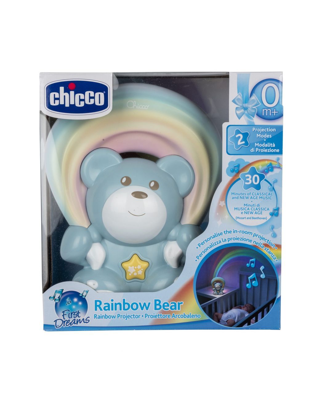 Chicco orsetto arcobaleno azzurro