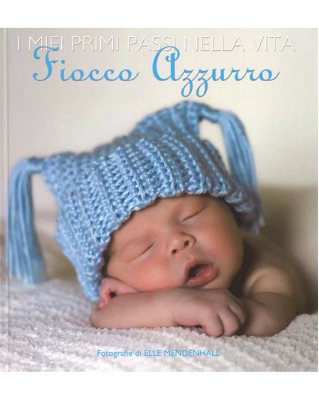 I miei primi passi nella vita. fiocco azzurro