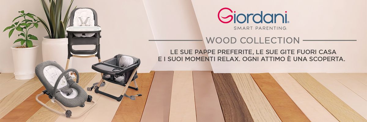 WOOD COLLECTION. LA CAPSULE GIORDANI A MISURA DI BAMBINO.