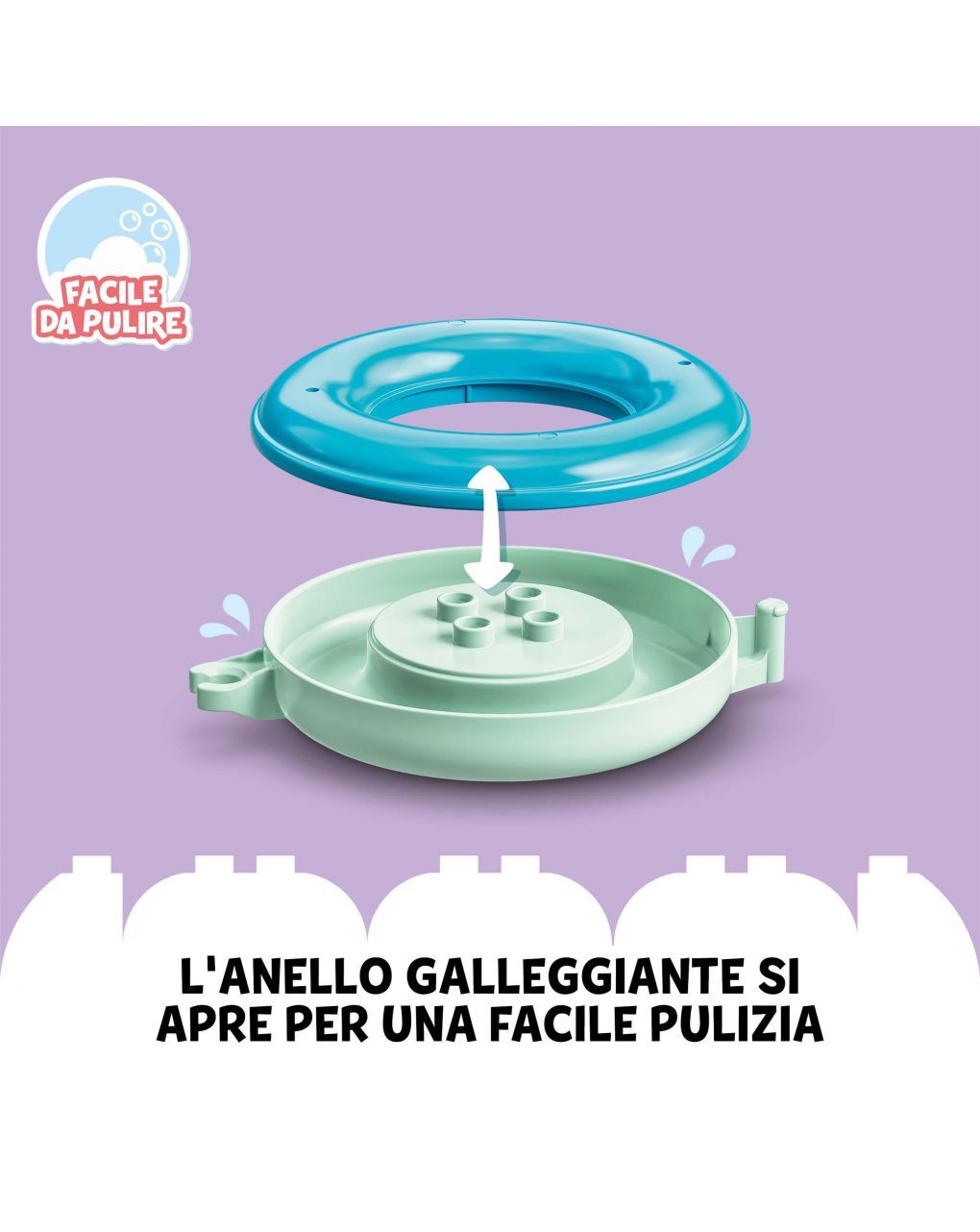 Duplo - ora del bagnetto: treno degli animali galleggiante - 10965