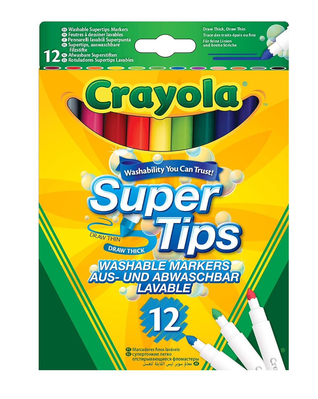Crayola - 12 superpunta lavabili