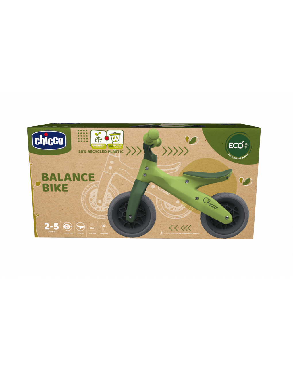 Chicco - balance bike - eco plastic - green