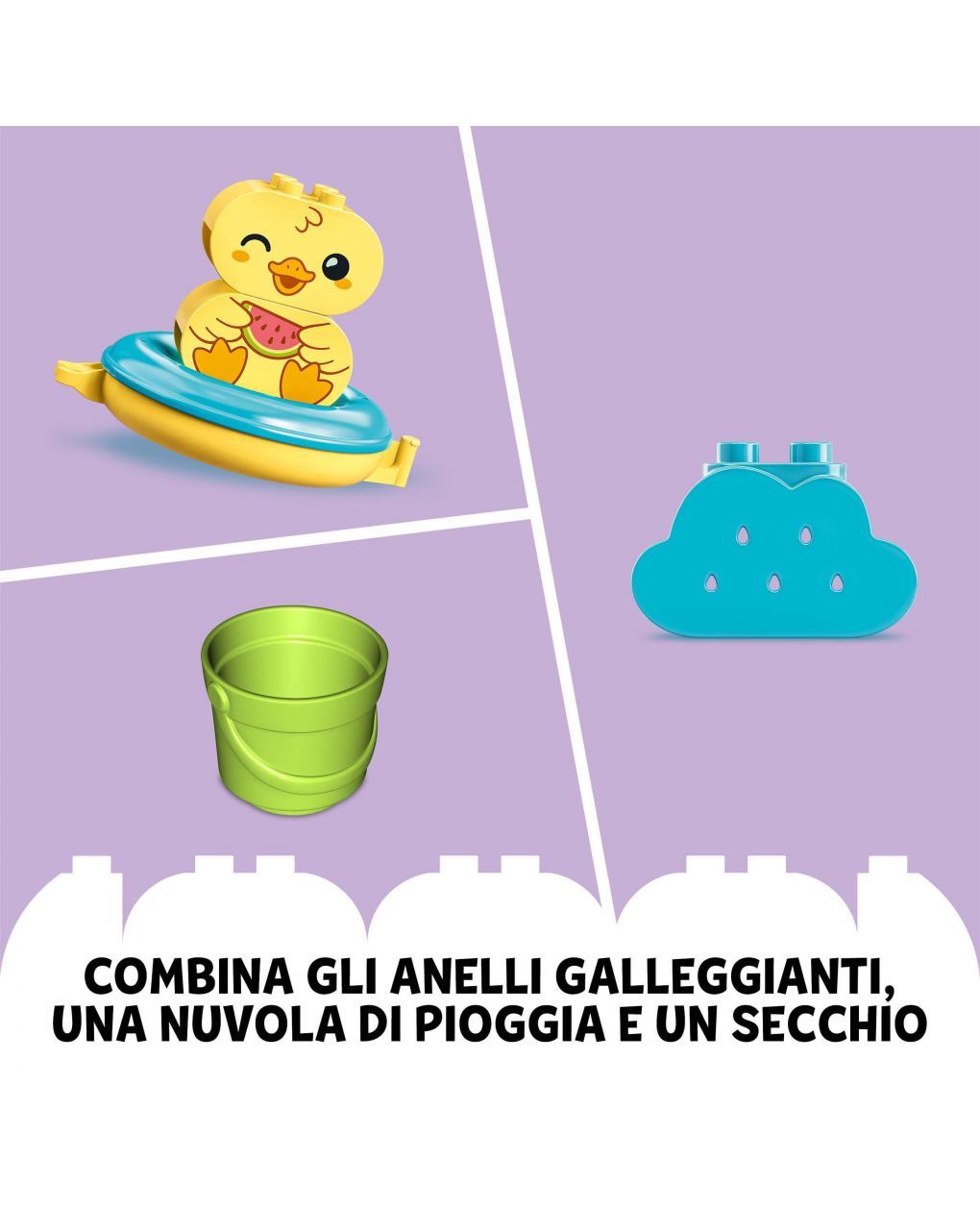 Duplo - ora del bagnetto: treno degli animali galleggiante - 10965