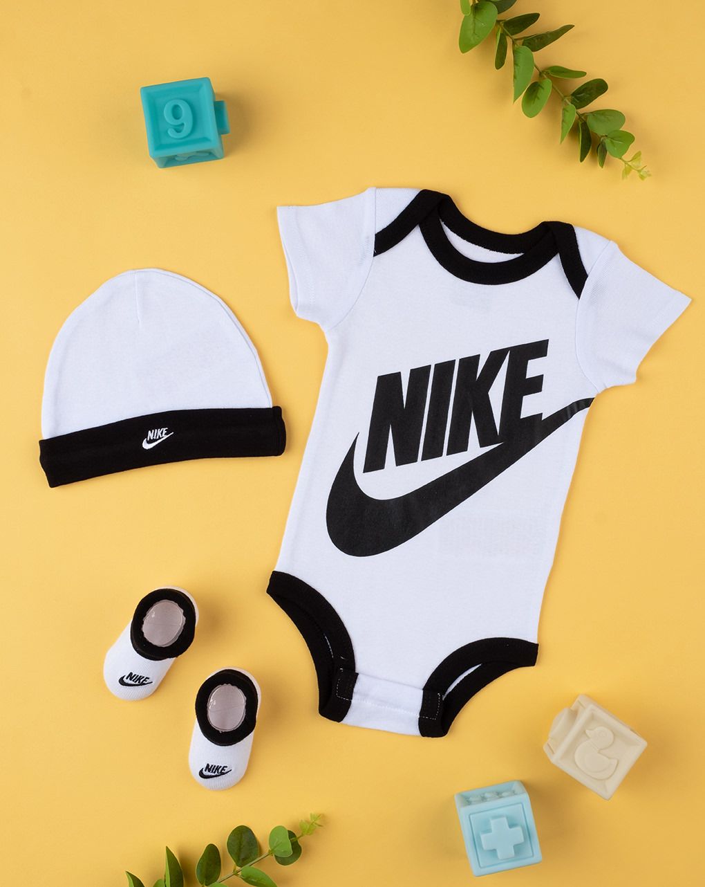 Set 3 pezzi "nike" black&white
