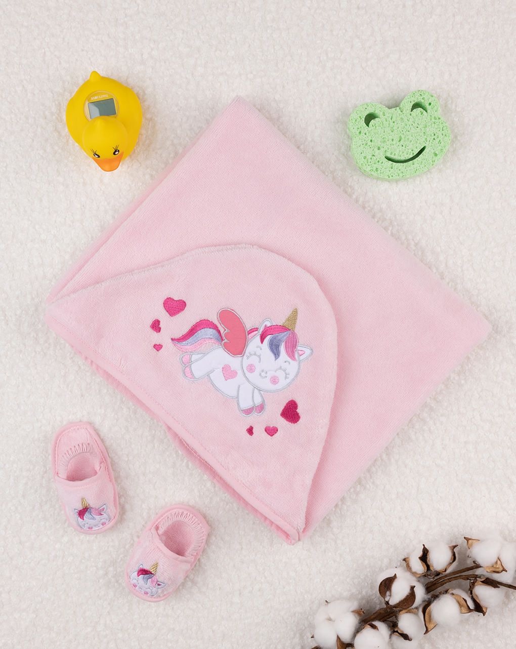 Set quadrato spugna girl "unicorno"