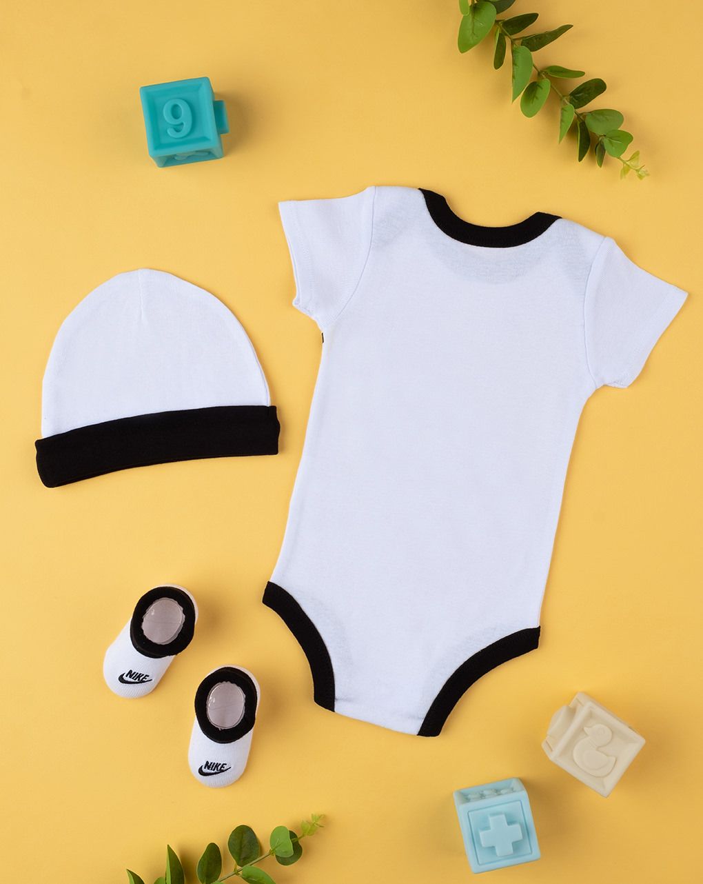 Set 3 pezzi "nike" black&white