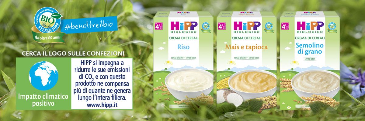 Le Creme di Cereali HiPP: un contributo positivo al nostro clima