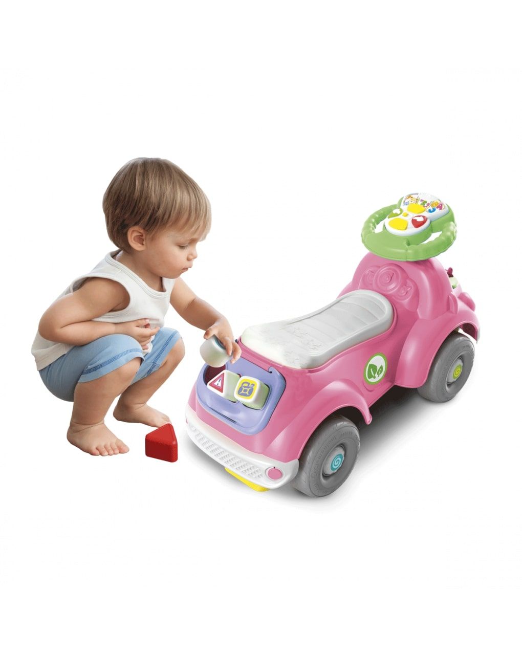 Baby clementoni - sofia pronti via 3 in 1, macchinina primi passi