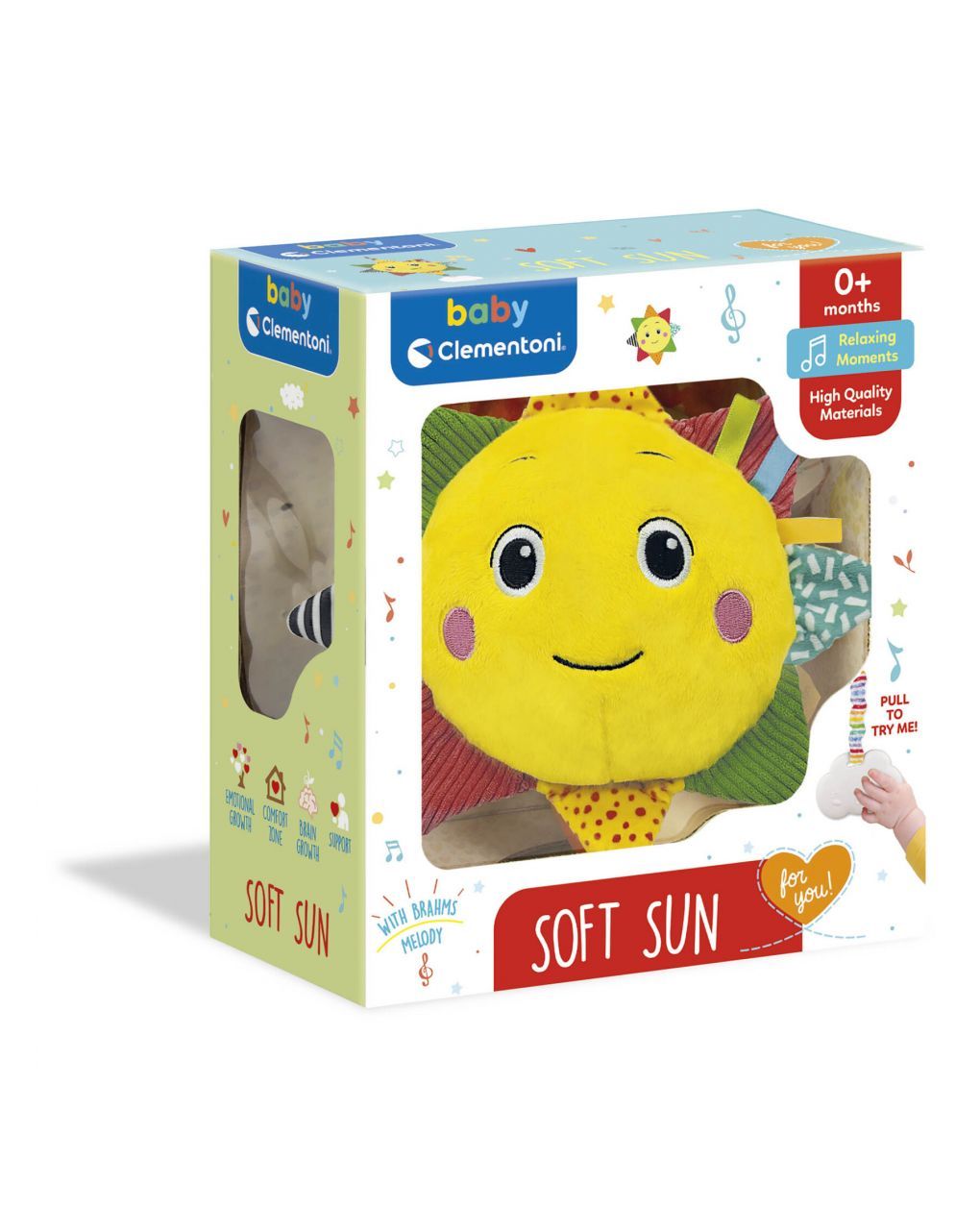 Baby clementoni - soft sun gioco musicale, carillon neonato