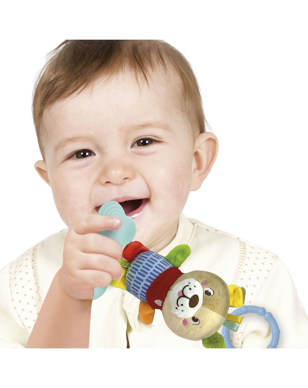 Baby clementoni - lovely soft dog sonaglino morbido peluche