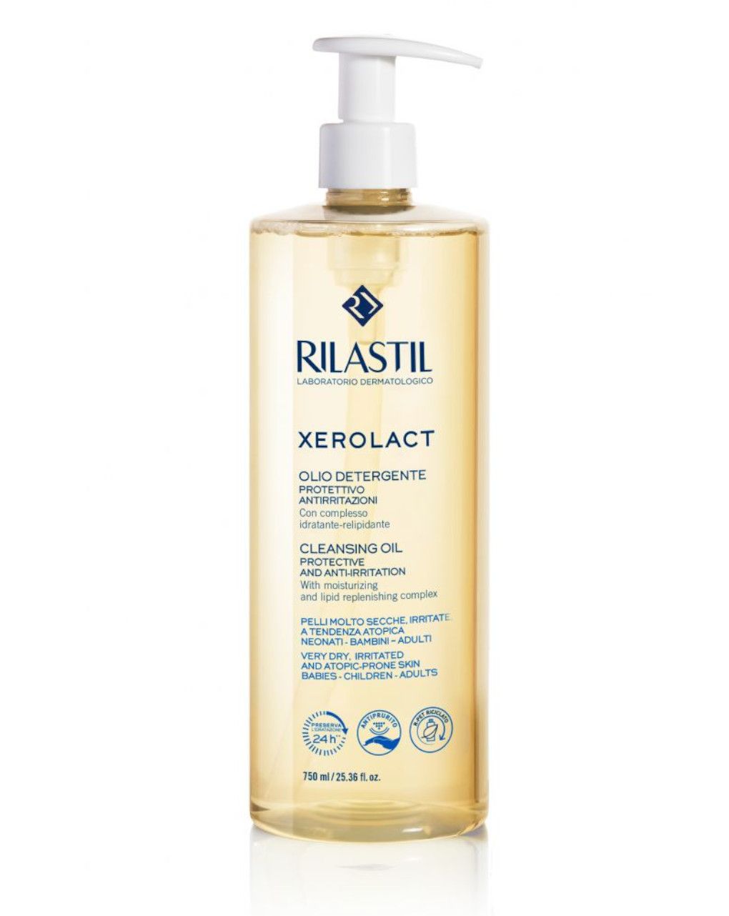 Olio detergente xerolact 750 ml - rilastil