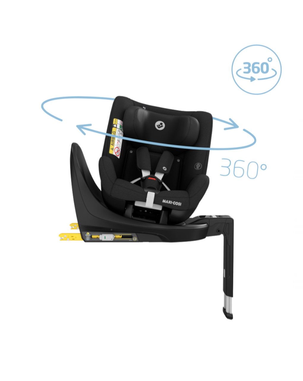 Seggiolino auto mica eco i-size authentic black 61-105 cm - maxi-cosi