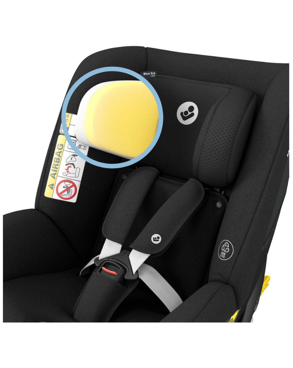 Seggiolino auto mica eco i-size authentic black 61-105 cm - maxi-cosi