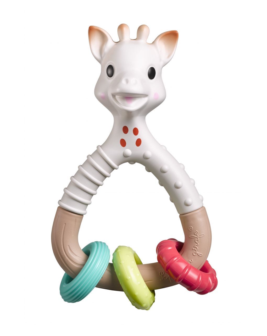 Sonaglio natur'rings so'pure sophie la girafe (materiale 100% naturale) - vulli