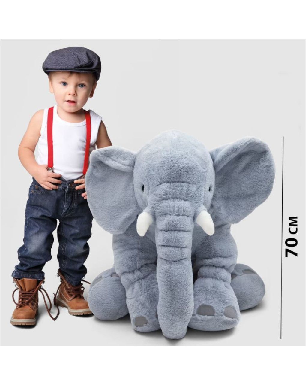 Peluche elephant 90cm - ami plush