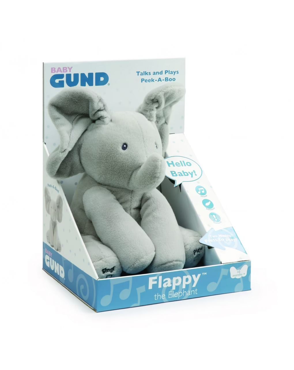 Peluche interattivo flappy l’elefantino - gund