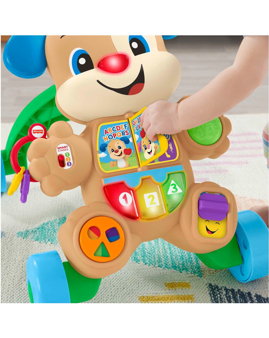Cagnolino primi passi ridi & impara smart stages - da 6 mesi - fisher-price