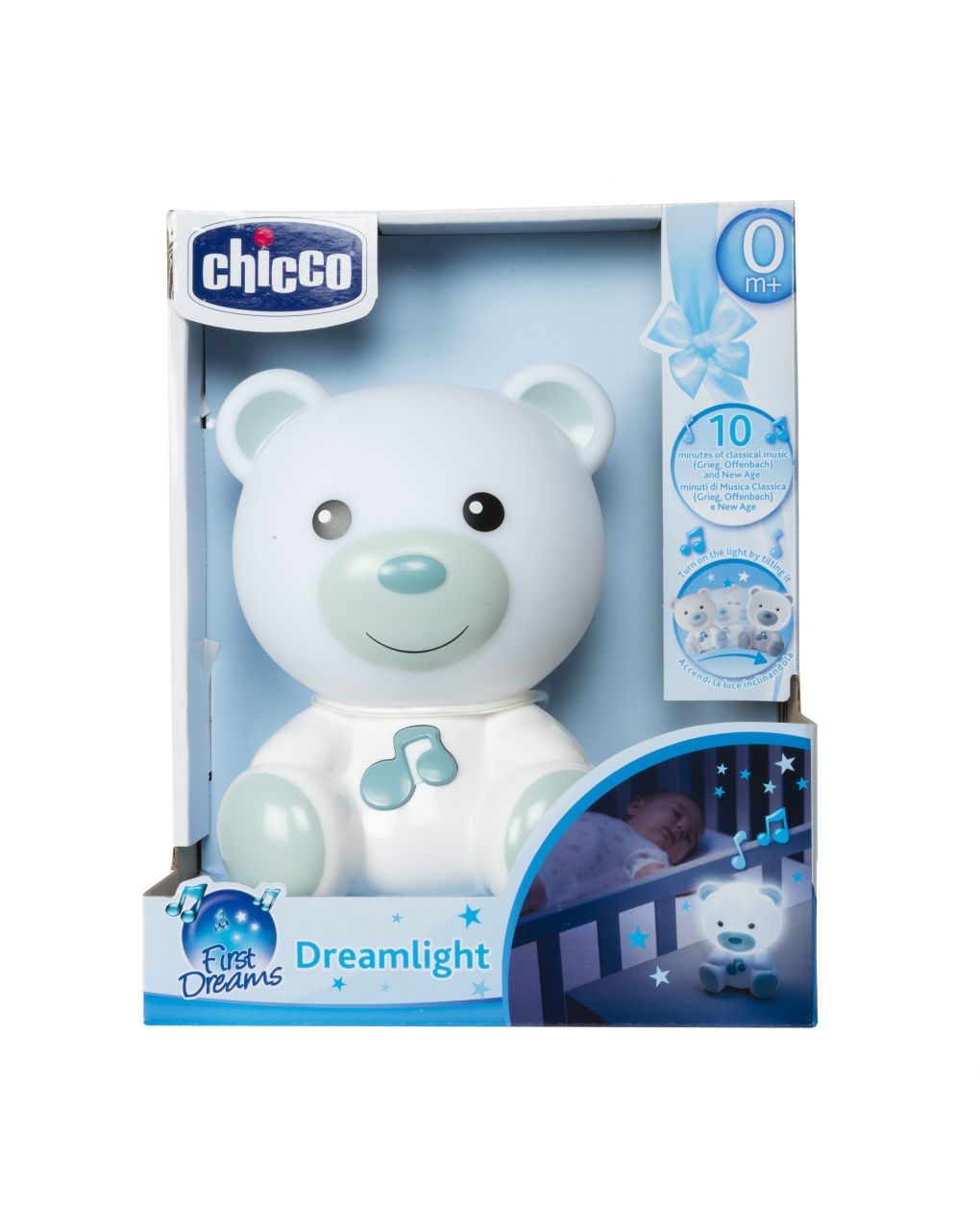 Luce notturna orsetto dreamlight azzurro - chicco