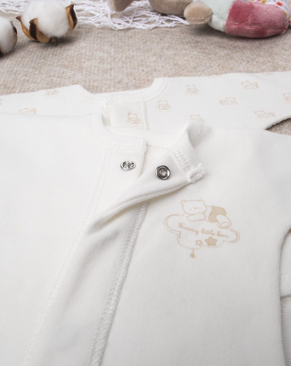 Pack 2 body felpati oeko-tex taglia unica extrasmall