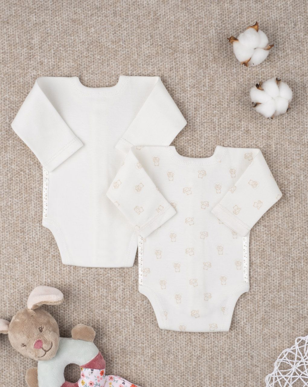 Pack 2 body felpati oeko-tex taglia unica extrasmall