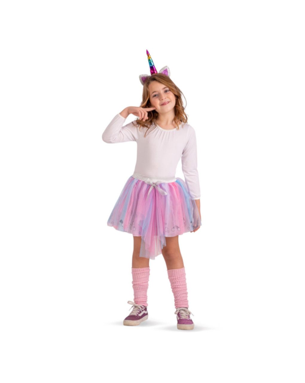 Set costume unicorno bimba - gonna e cerchietto (tg. 3+) - carnival toys