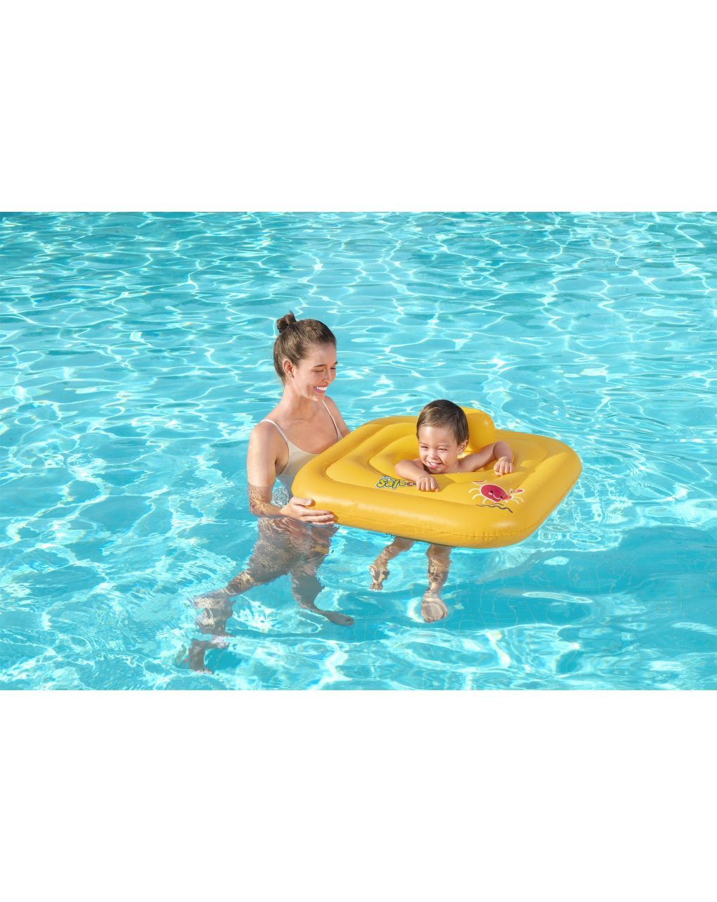 Salvagente mutandina quadrato swim safe abc step a 76x76 cm - bestway