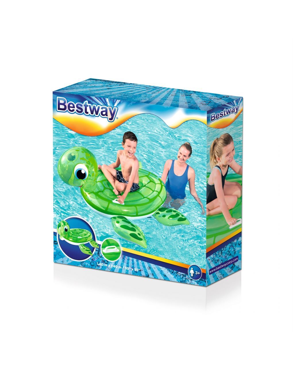 Cavalcabile tartaruga con maniglie 140x140 cm - bestway