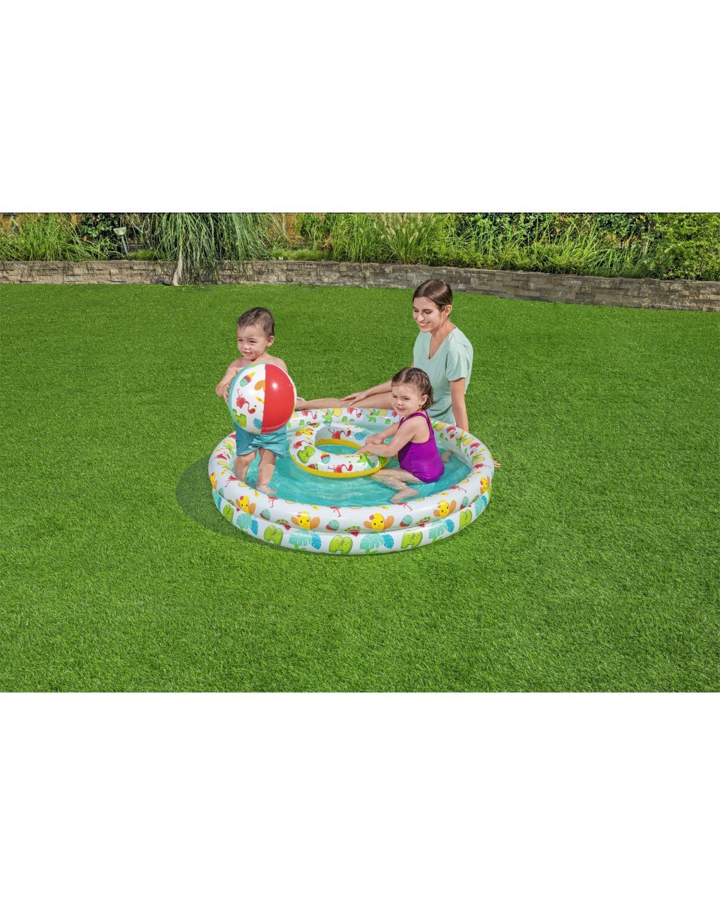 Set piscina barriera corallina a 2 anelli 122x20 cm - bestway