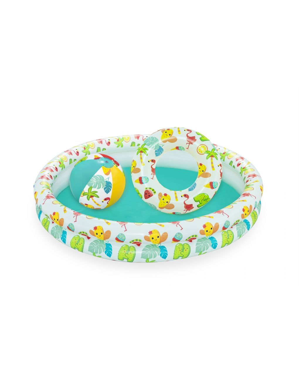 Set piscina barriera corallina a 2 anelli 122x20 cm - bestway