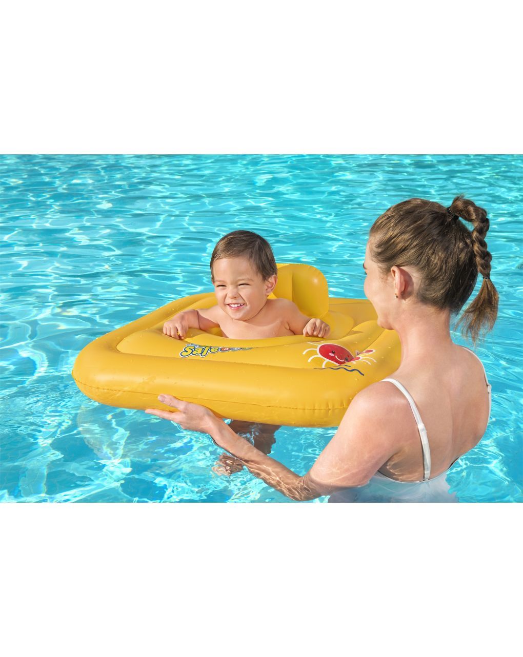 Salvagente mutandina quadrato swim safe abc step a 76x76 cm - bestway