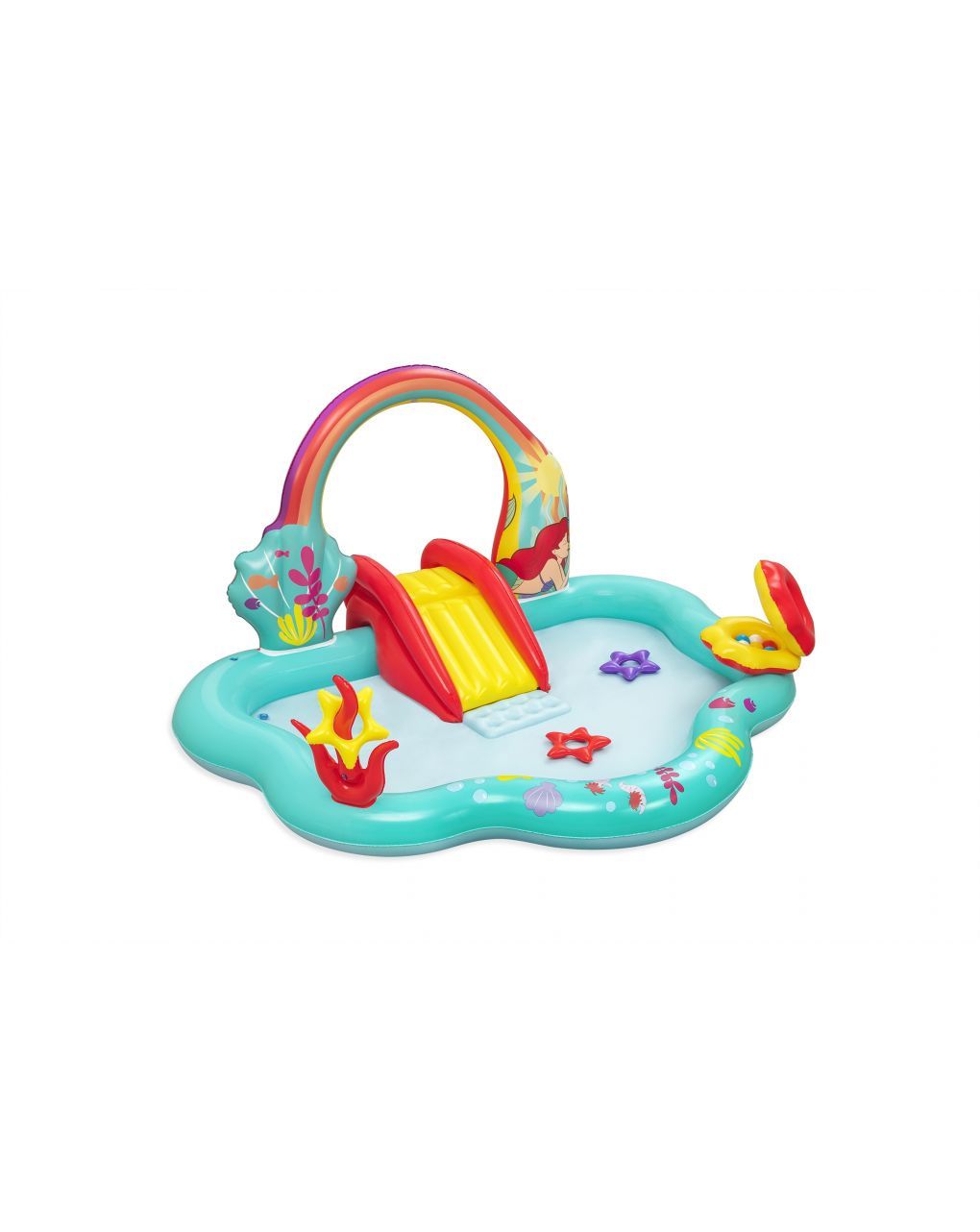 Play center disney sirenetta 221x193x117 cm. include conchiglia stelle marine - bestway