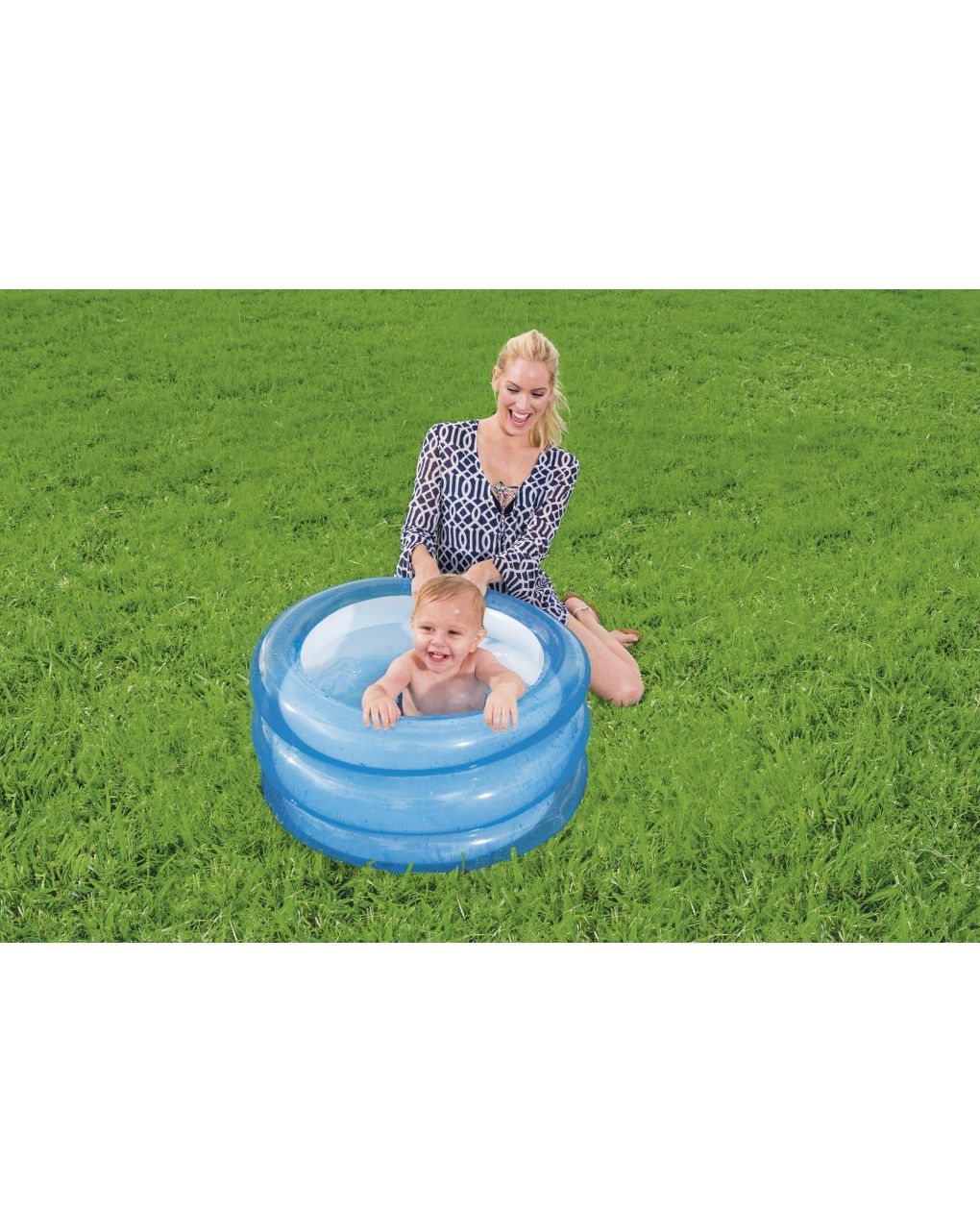 Piscina a 3 anelli e fondo gonfiabile 70x30 cm - 2 colori assortiti - bestway
