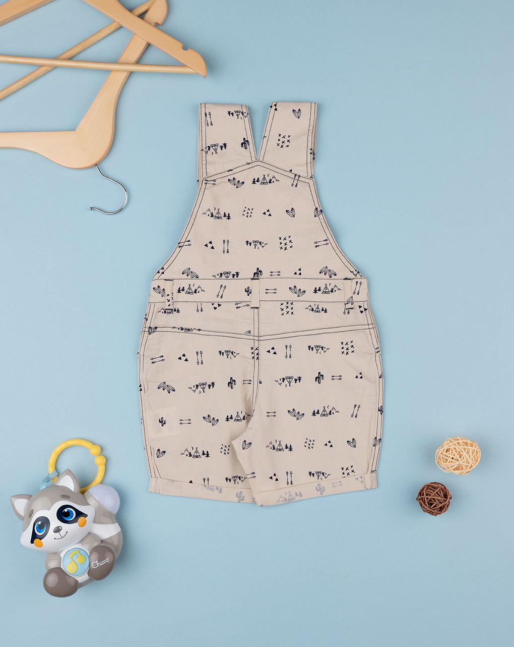 Salopette popeline bimba beige