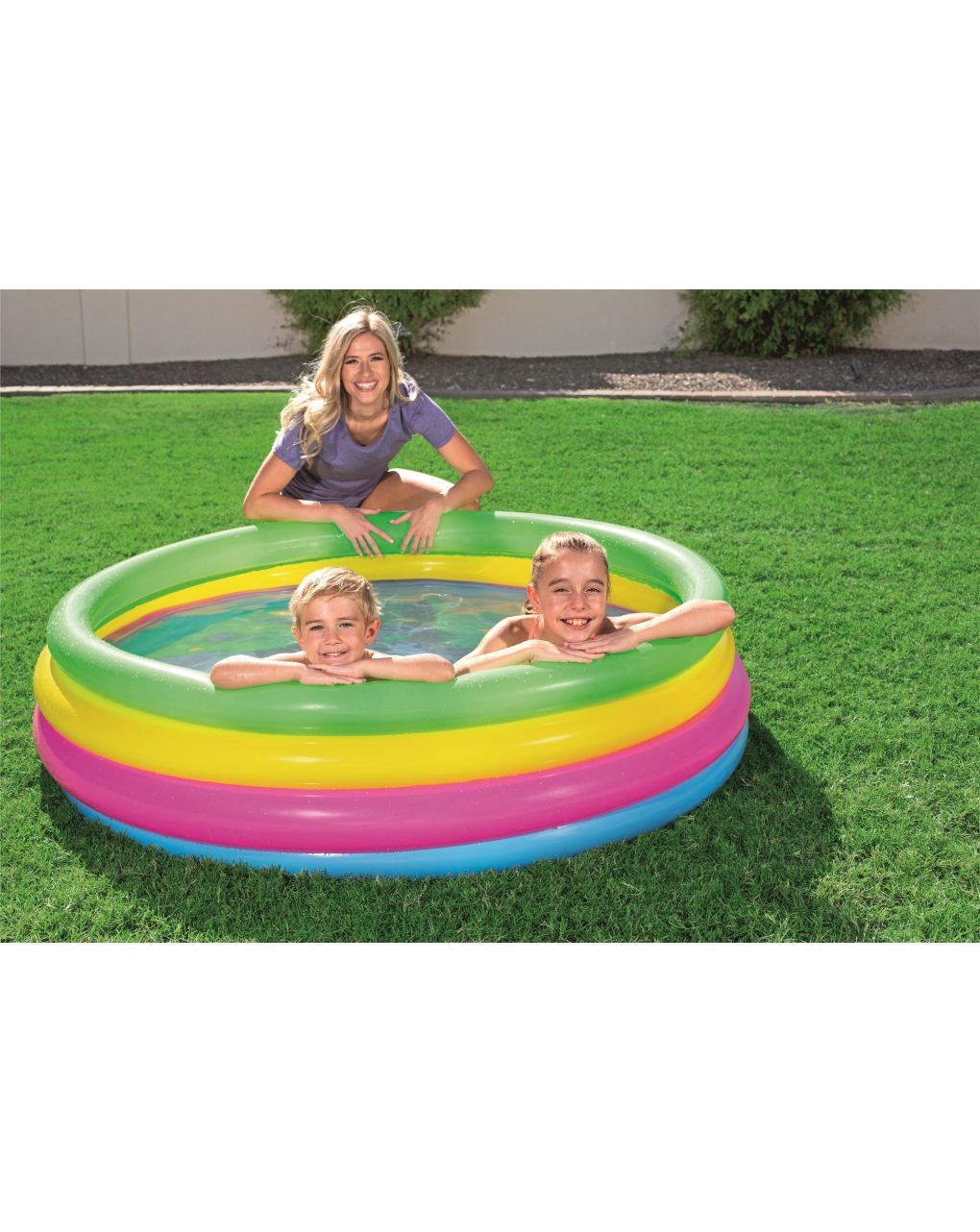 Piscina a 4 anelli colorati 157x46 cm - bestway
