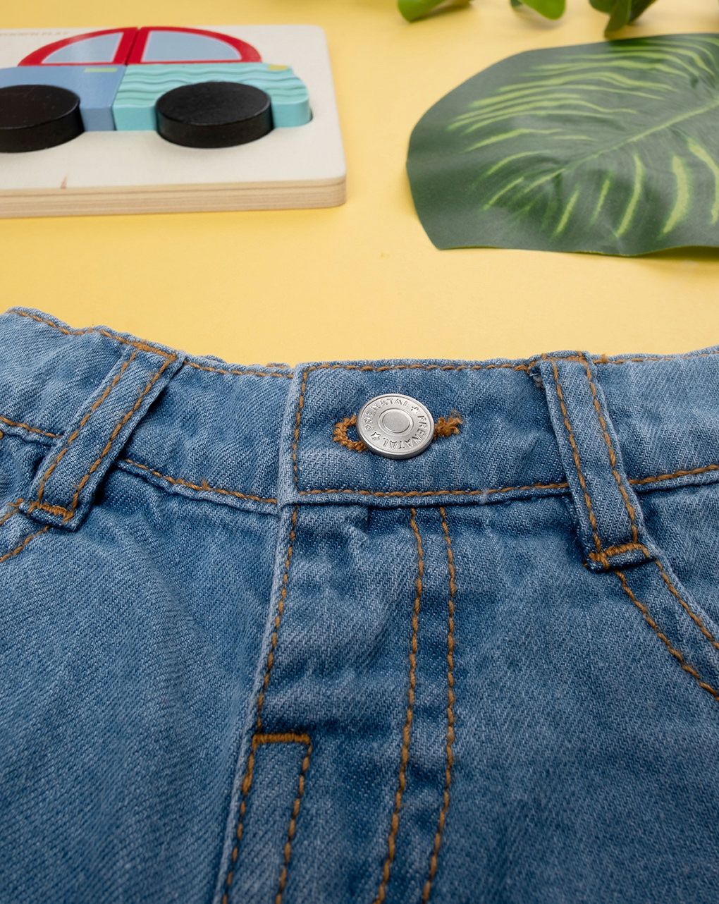 Shorts bimbo blu denim light