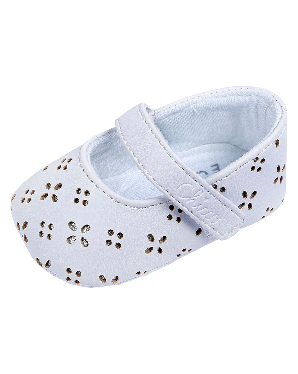 Bebe'/ballerina ollie laserata bianca