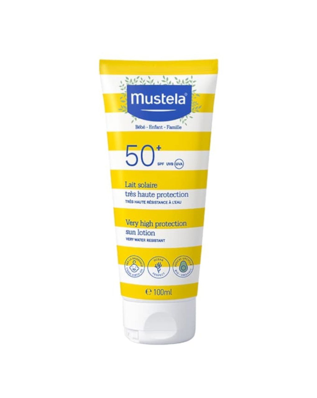 Latte solare protezione molto alta spf50+ 100ml - mustela