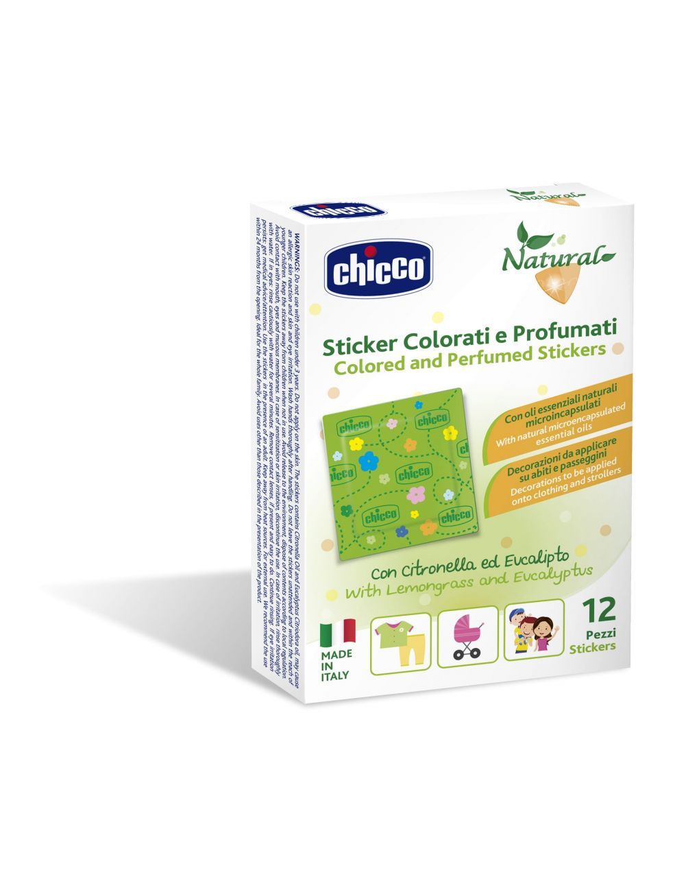 Cerotti profumati e colorati 12 pezzi - chicco