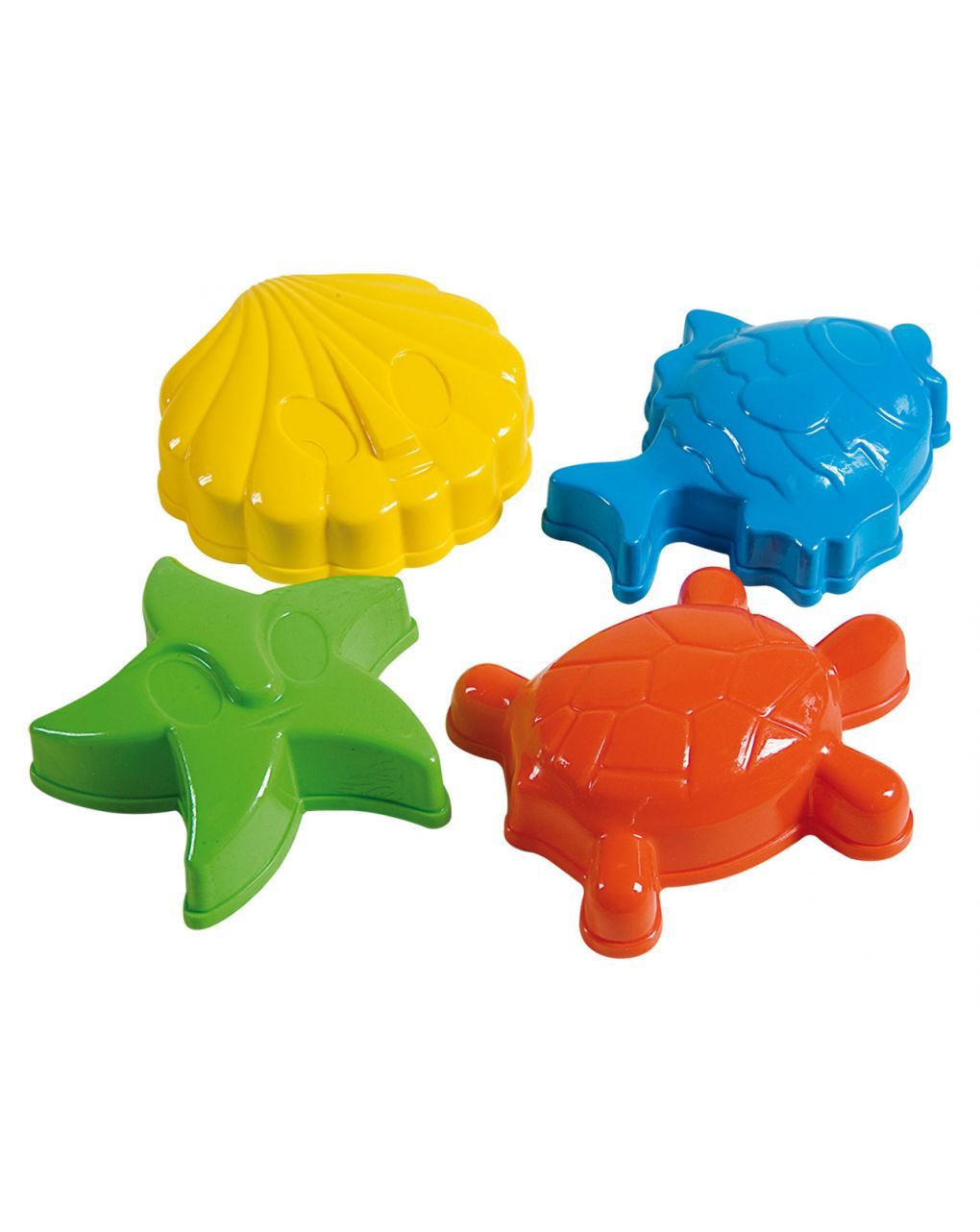 4 formine medie in rete per la sabbia - androni giocattoli