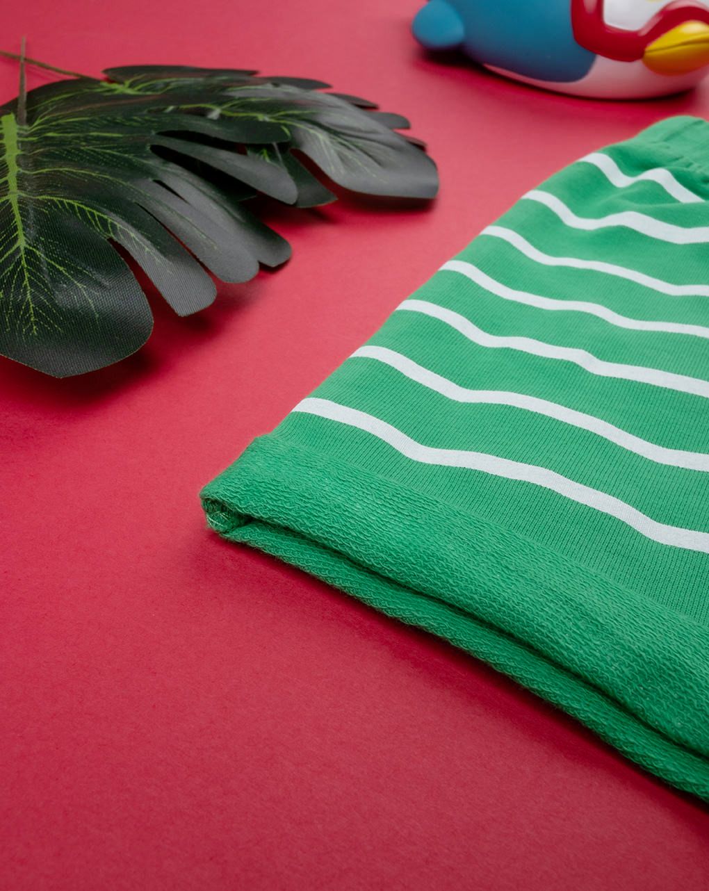 Short felpato bimbo verde