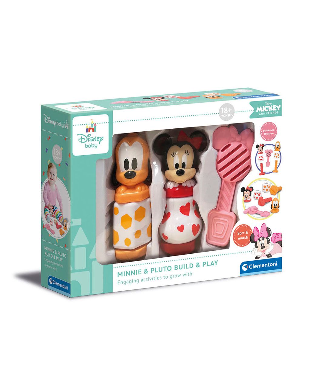 Disney baby minnie costruisci & gioca - baby clementoni