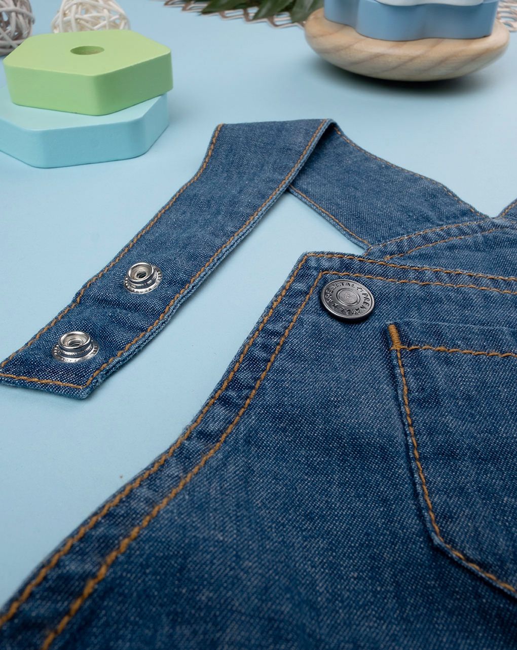 Salopette chambray bimba