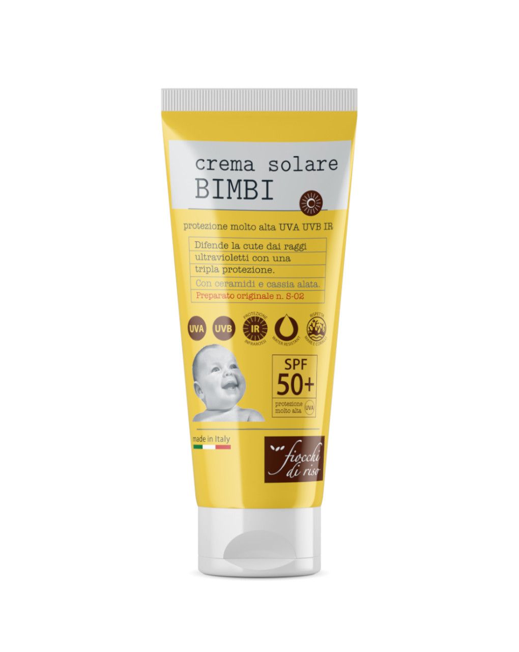 Crema solare bimbi spf 50+ | 100ml - fiocchi di riso