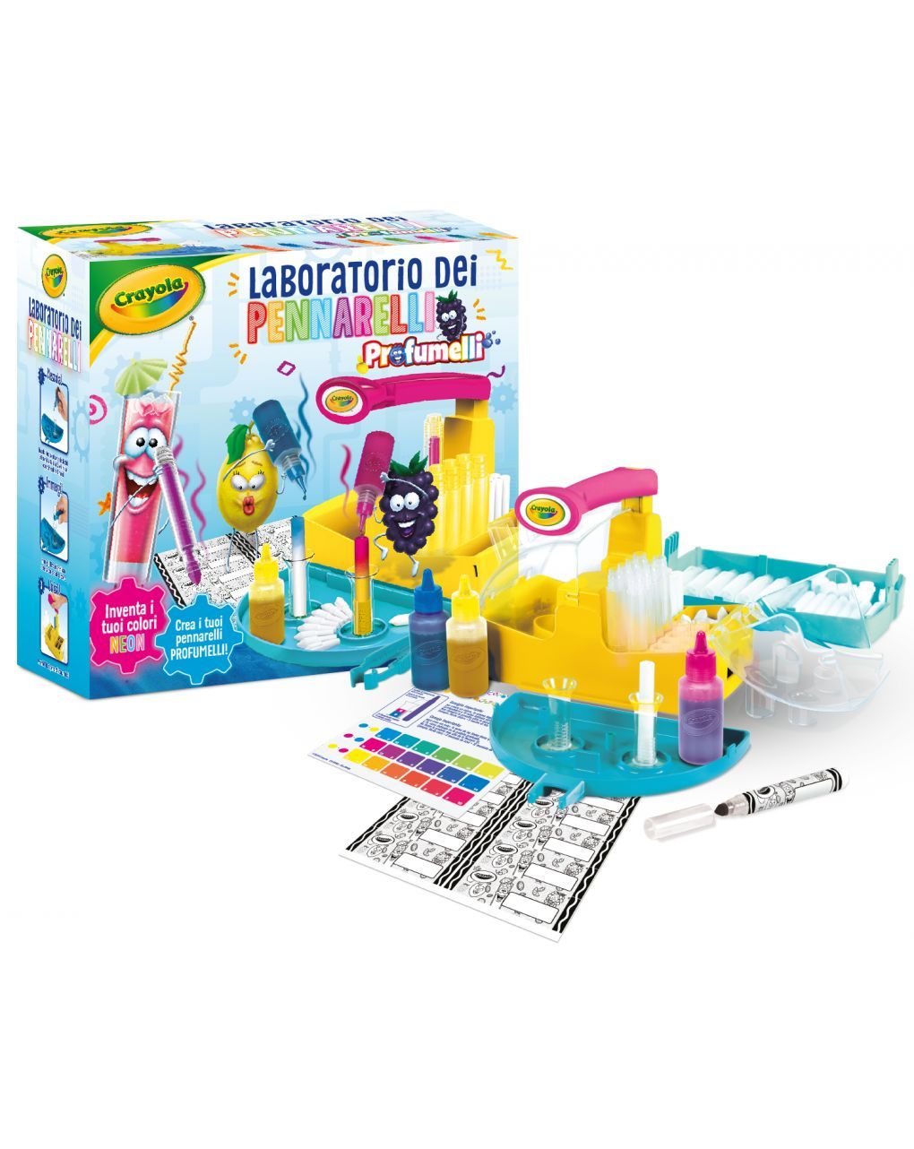 Laboratorio dei pennarelli profumelli neon - crayola