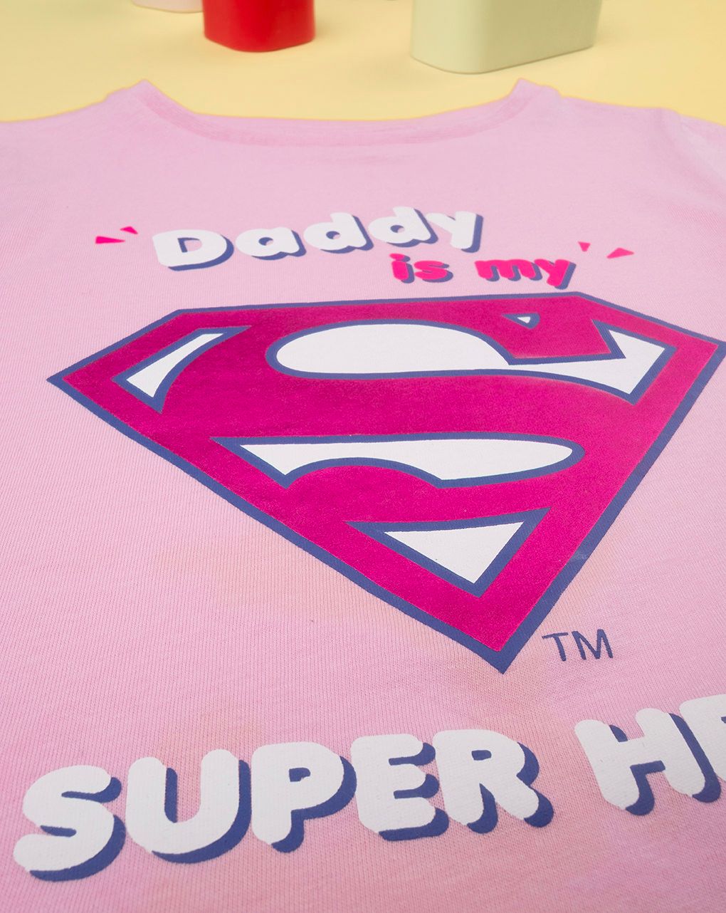 T-shirt jersey bambina "super hero"